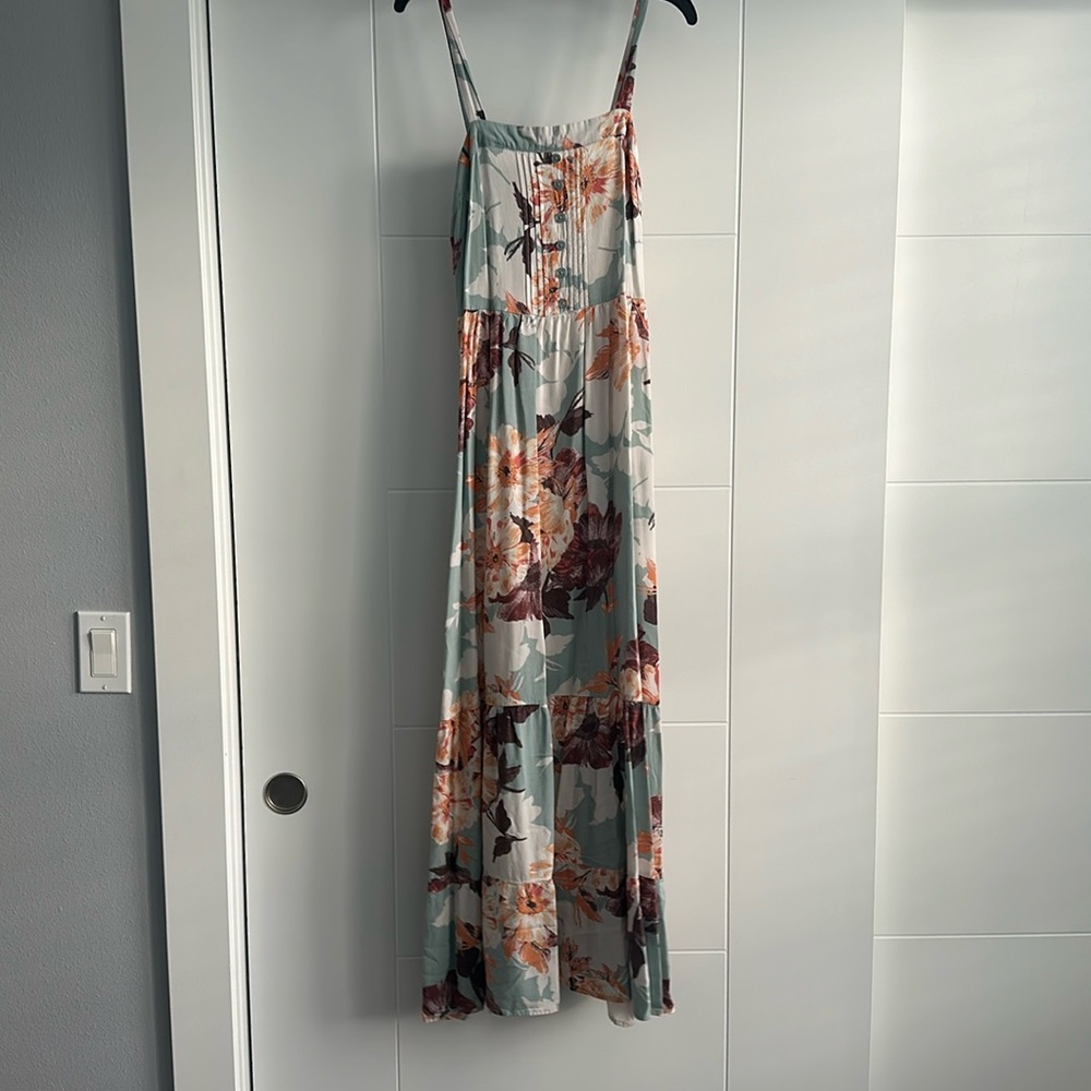 BANDOFGYPSIES Floral Tank Maxi Dress